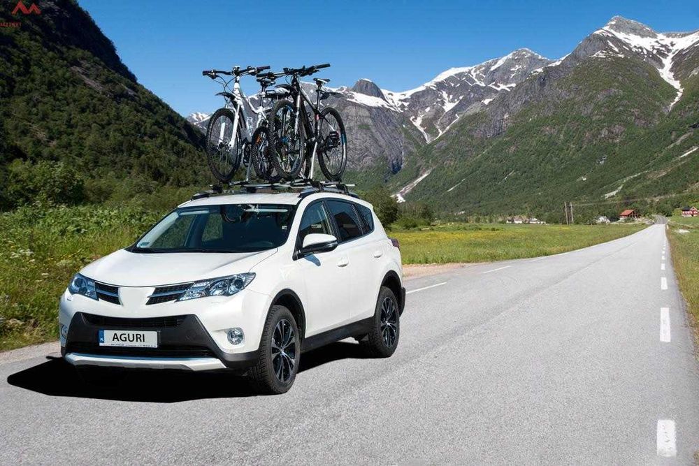 Aguri Acuda III Silver - uchwyt rowerowy, bagażnik rowerowy na dach