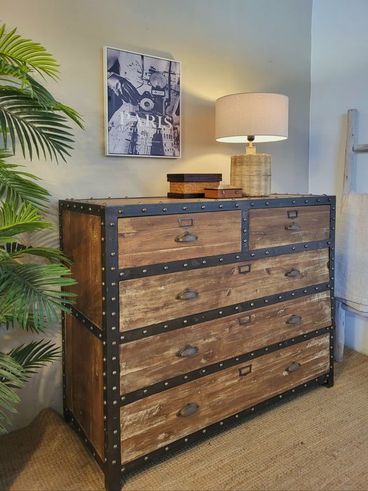 comoda, consola, aparador, industrial, area, rustico