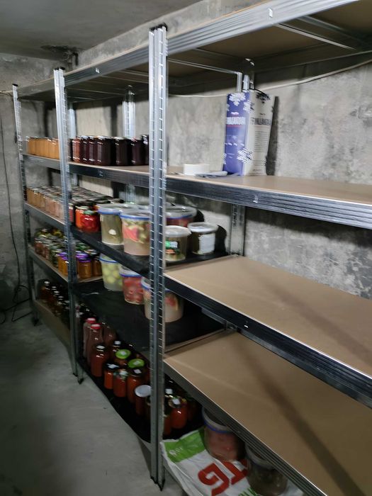 Стелаж металевий чорний, оцинкований 180×90×40 / 200×90×40/ 150×70×30