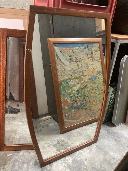 Espelho com Moldura em Ferro, Vintage