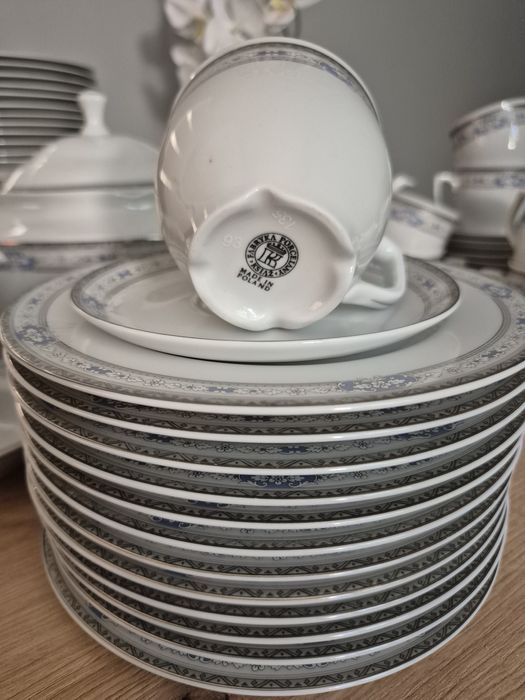 Zestaw obiadowy fabryka porcelany Książ