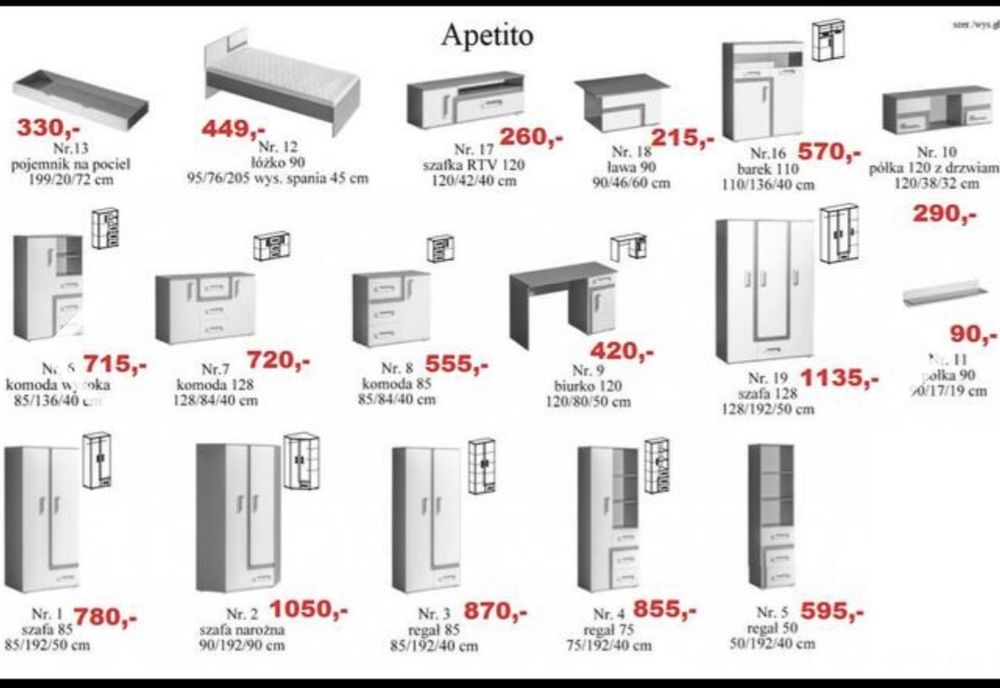 Sprzedam zestaw mebli młodzieżowych