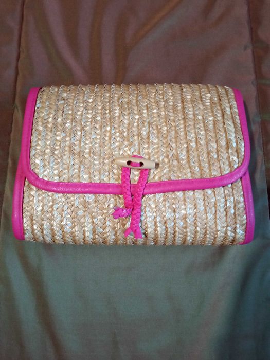 Mala de palha tiracolo