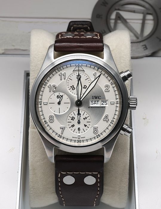 IWC Pilot’s Watch Chronograph Spitfire | Silver Dial | Full Set | FV Marża