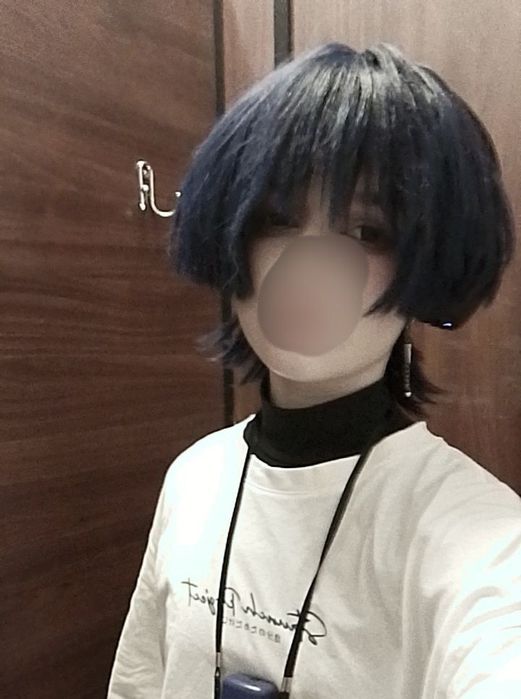 перука Скарамучча Блукач Мандрівник Геншин Косплей