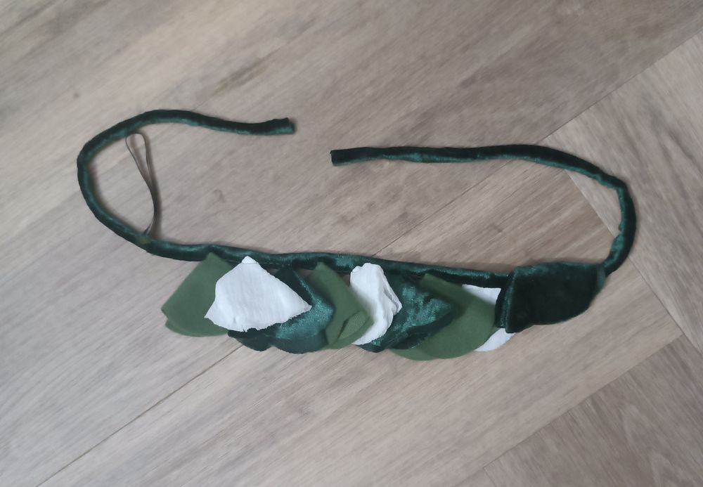 Kostium tematyczny, suknia z przepaską na głowę rozmiar S