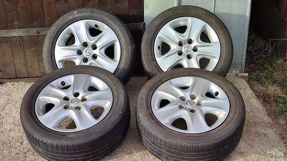 Диски з колесами ЛІТО Opel Zafira 5/110/16 структурні з ковпаками