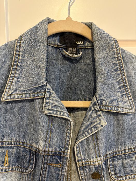 Jeansowa kurtka na guziki marki H&M rozm.S stan idealny