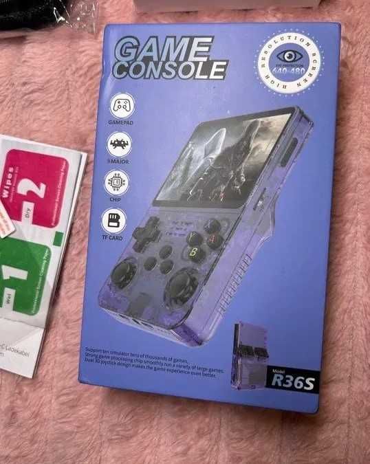 Konsola r36s z kartą 128gb i etui