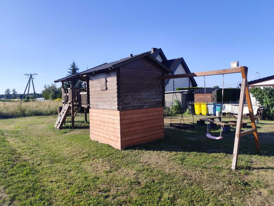 Plac zabaw, domek dla dzieci na ogród