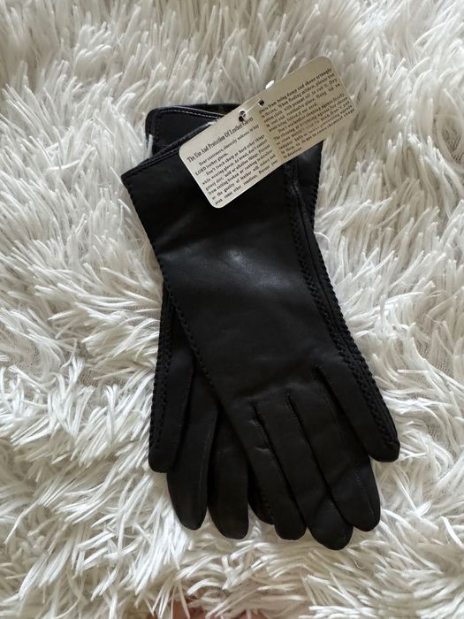 Нові шкіряні жіночі рукавички