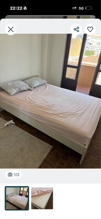 Cama casal + colchao molas