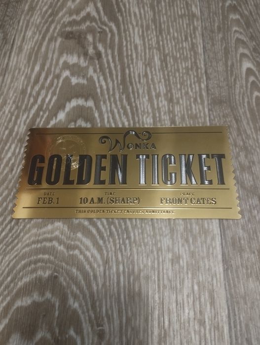 Золотой билет Вонка.