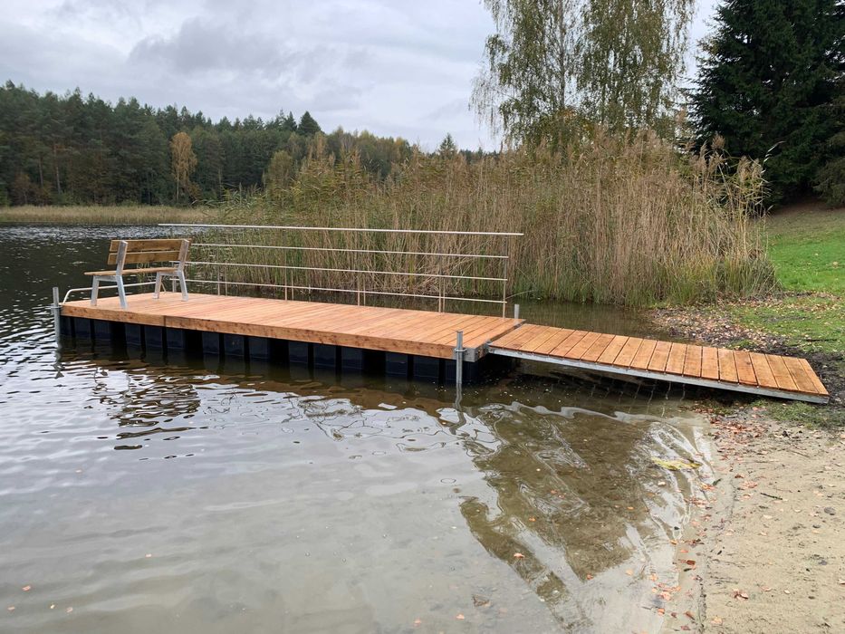 Pomost pływający 2x6 m aluminiowy – modułowy