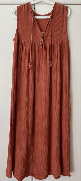 Vestido cor tijolo - Coisa mais linda