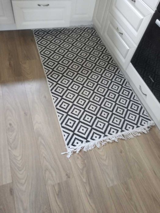 Dywan 80x150 cm boho kilim bawełna poliester akryl