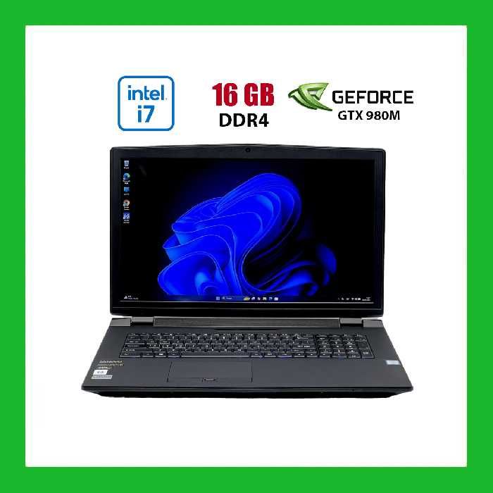 Ігровий ноутбук Sager X95 P770DM / 17.3" (1920x1200) IPS / Core i7-6700K (4 (8) ядер по 4.00 - 4.2 GHz)/ 16 GB DDR4/ 960GB SSD/ GeForce GTX 980M 8 GB