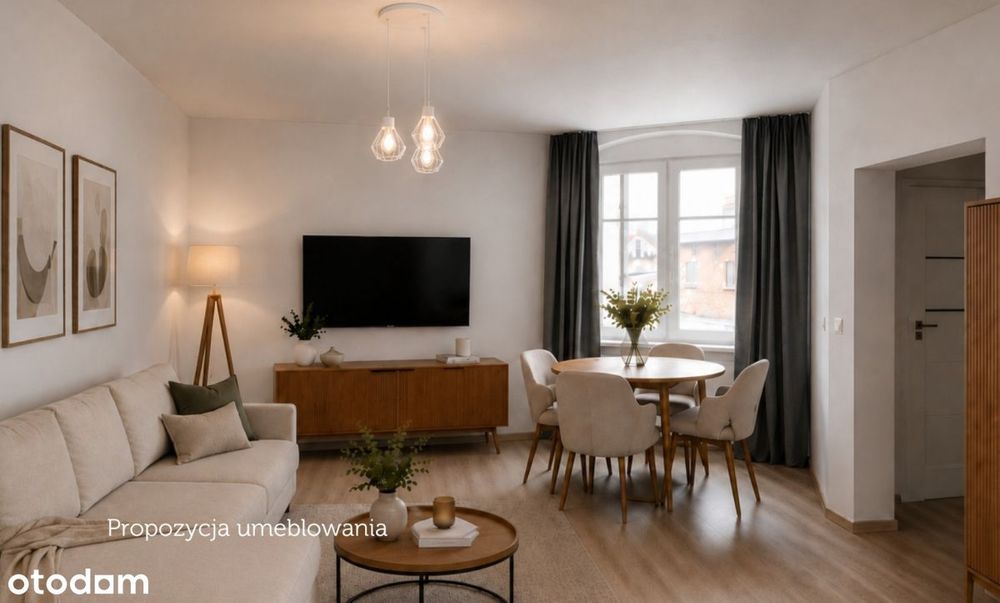 Wykończona kawalerka | 34,62 m² | Osobna kuchnia