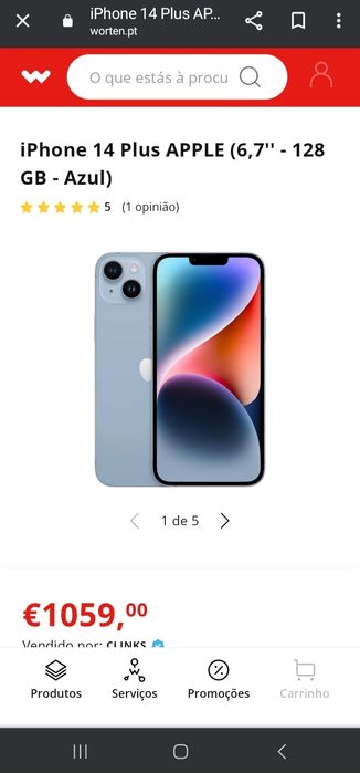 Vendo iphone 14 plus 128 gb como novo