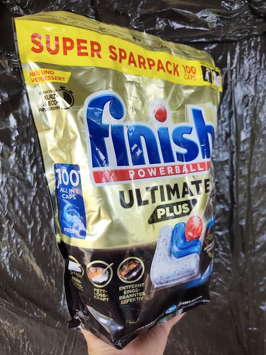 Kapsulki finish ultimate plus powerball 100 sztuk z Niemiec