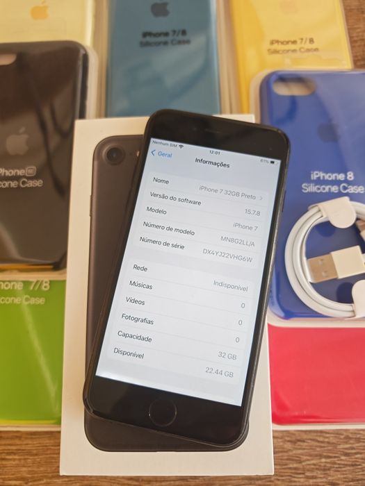 iPhone 7 32GB Preto em bom estado