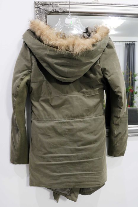 Kurtka khaki wiązana w pasie Dixie S/M/L 36/38/40 oversize