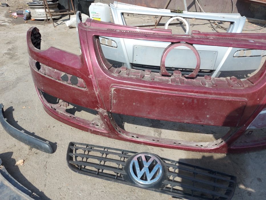 Vw polo 9n передний бампер накладка решетка заглушка