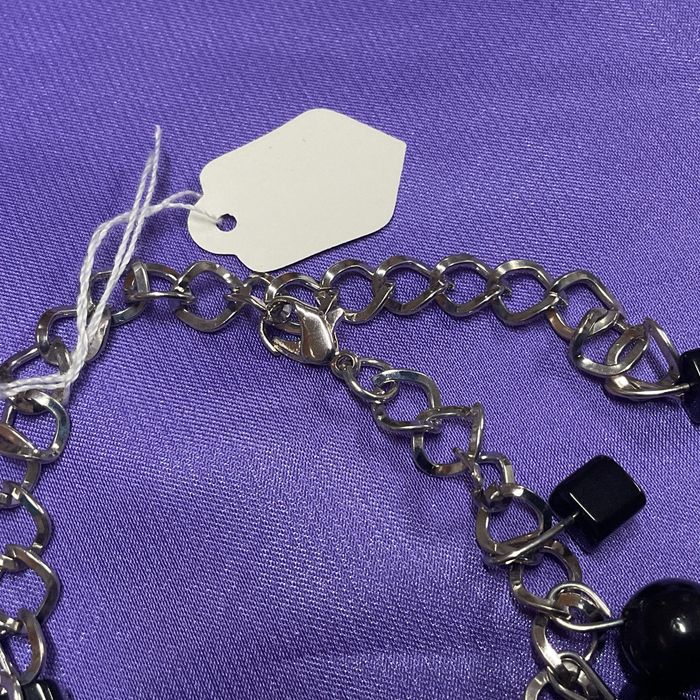 Pulseira peça vintage black stone