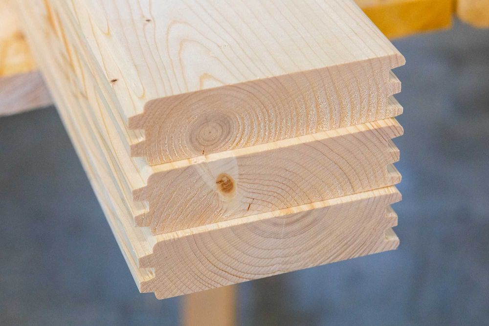 Balik ścienny, deska, podwójny piórowpust, C24