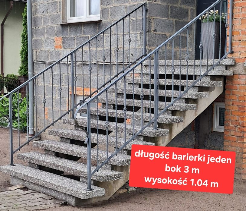 Balustrada schody 2x 3m