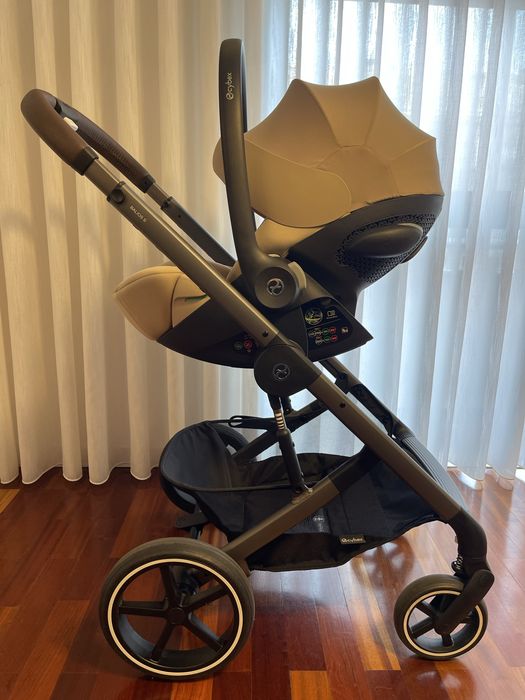 Cybex Balios S Lux 2025 + Cloud G i-Size + Adaptadores + Capa de Chuva