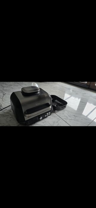Ninja Foodi MAX Pro Grill, Płyta Plancha i Frytkownica 3.8L czarna