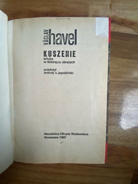 Vaclav Havel. Kuszenie. Largo Desolato