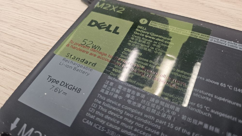 Bateria dell DXGH8 52Wh do XPS 13 9305 i podobnych Inspiron Latitude