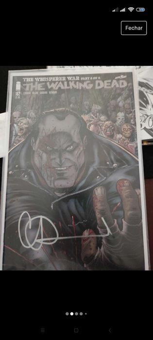 The Walking Dead - The Whisperer arc autografados com certificado