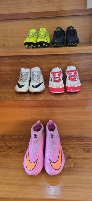 Chuteiras Joma, Nike, Puma e Adidas     15€ cada