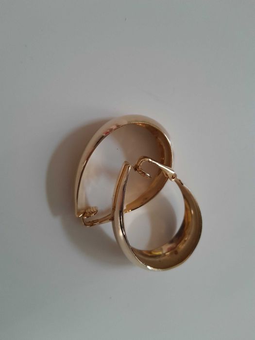 złote kolczyki jak nowe