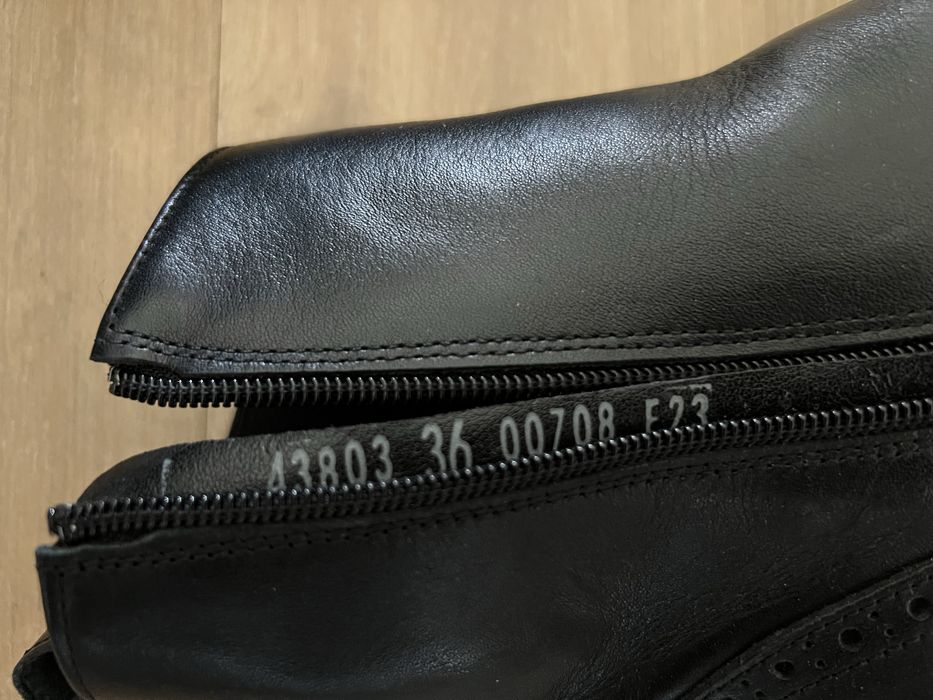 Sztyblety botki skórzane Nessi 43803 rozm 36 czarne ocieplne