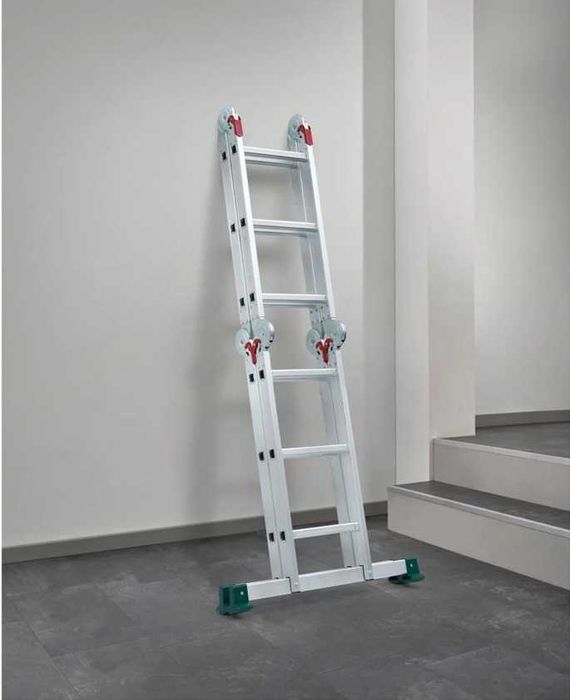 Parkside DRABINA składana 4x3 przegubowa z platformą wys. do 4m NOWA