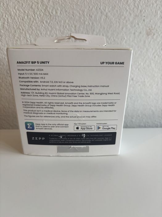 Smartwatch Amazfit Bip 5 Unity - Carbono