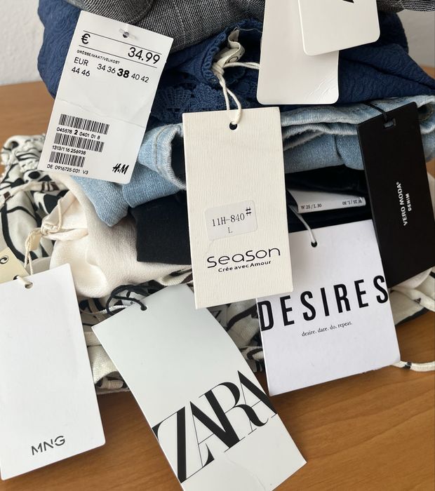 Zestaw ubrań damskich mega paka Zara nowe z metką 10kg