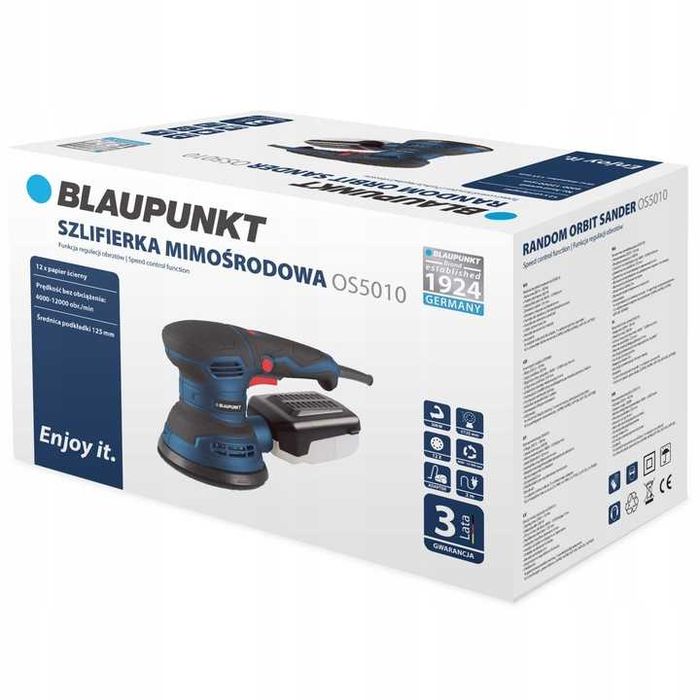 Szlifierka mimośrodowa oscylacyjna Blaupunkt 300W