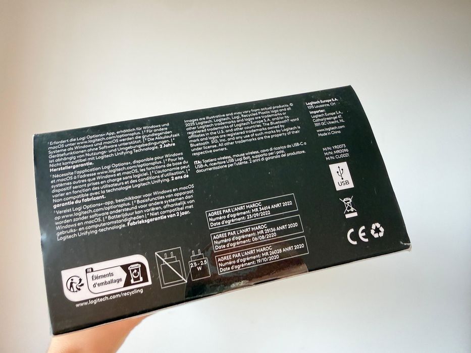 Logitech MX Keys S Combo Graphite QWERTZ Podświetlana