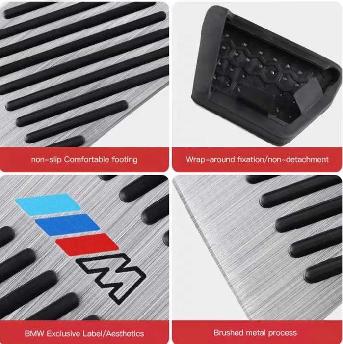 Capas pedal ///M de encaixe caixa manual ou automática para BMW