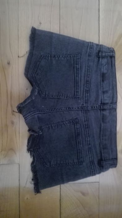 Calções ganga pretos