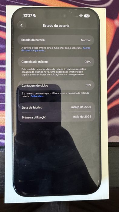 iPhone 16 Pro Max Preto 256gb – Excelente estado