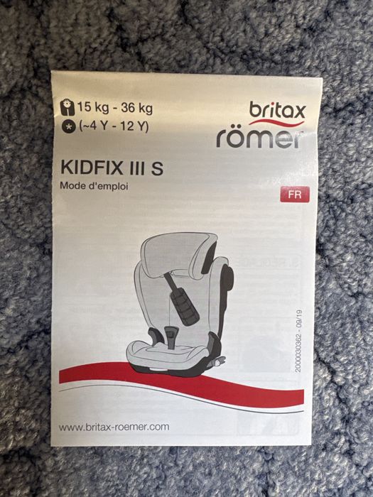 Fotelik  Britax Romer KIDFIX III S 15-36 KG