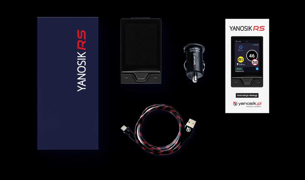 YANBOX Yanosik RS z dożywotnim abonamentem.