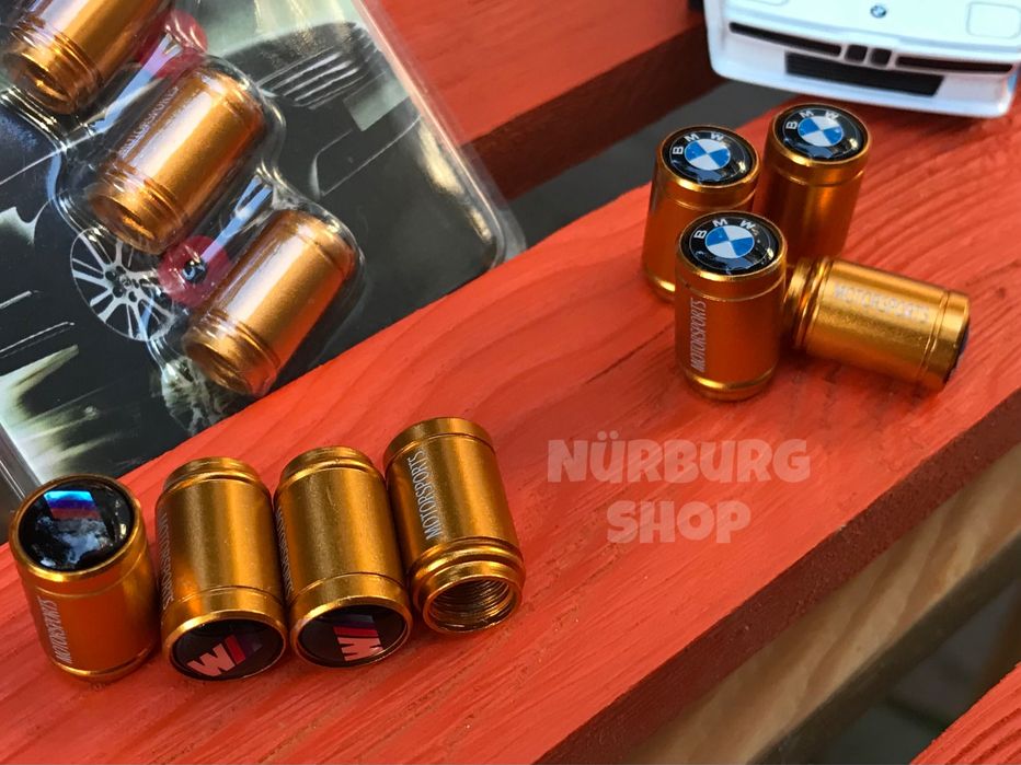 Металлические колпачки на ниппеля BMW M Motorposts БМВ F10 F15 F30 G30
