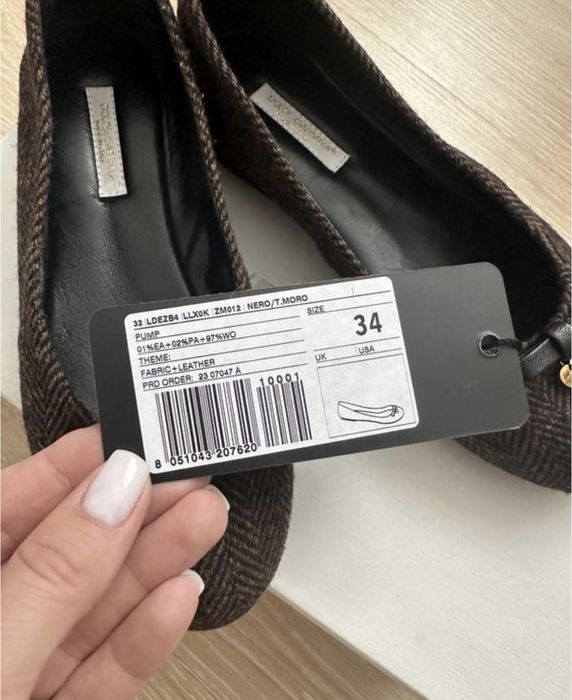 Балетки  доя дівчинки Dolce & Gabbana 34 р 35